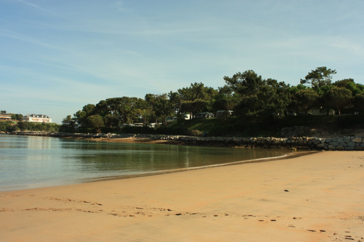 Camping El Rosal desde playa Tostadero, Cantabria