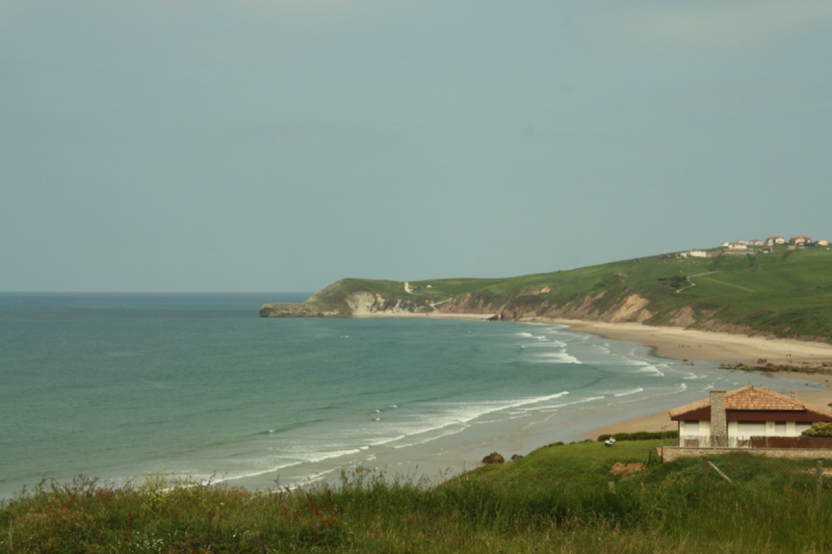 Playa Merón desde arriba, San Vicente de la Barquera, Cantabria