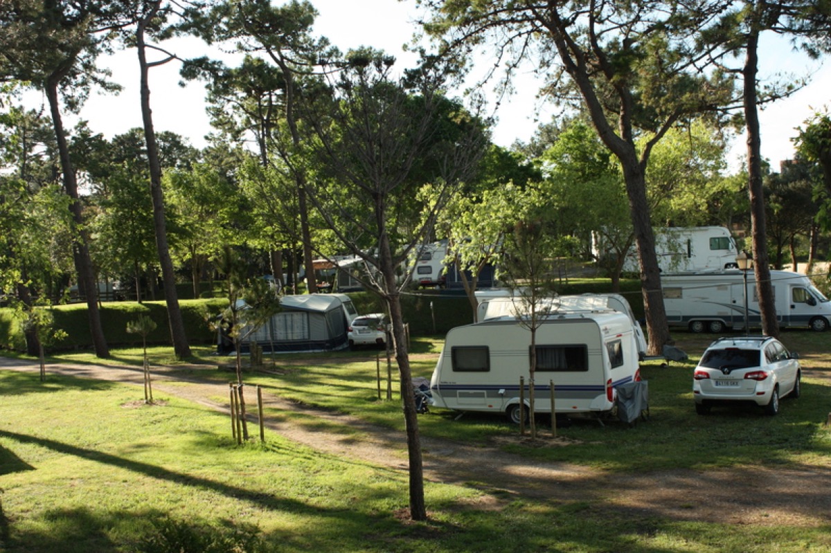 Parcelas caravanas y tiendas Camping El Rosal Cantabria